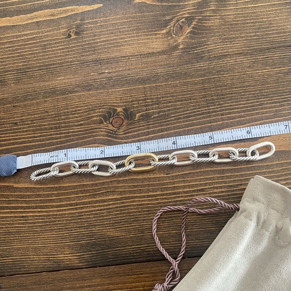 David Yurman Madison Bracelet 11mm in Sterling Silver with 18K Yellow Gold - Picture 5 of 6